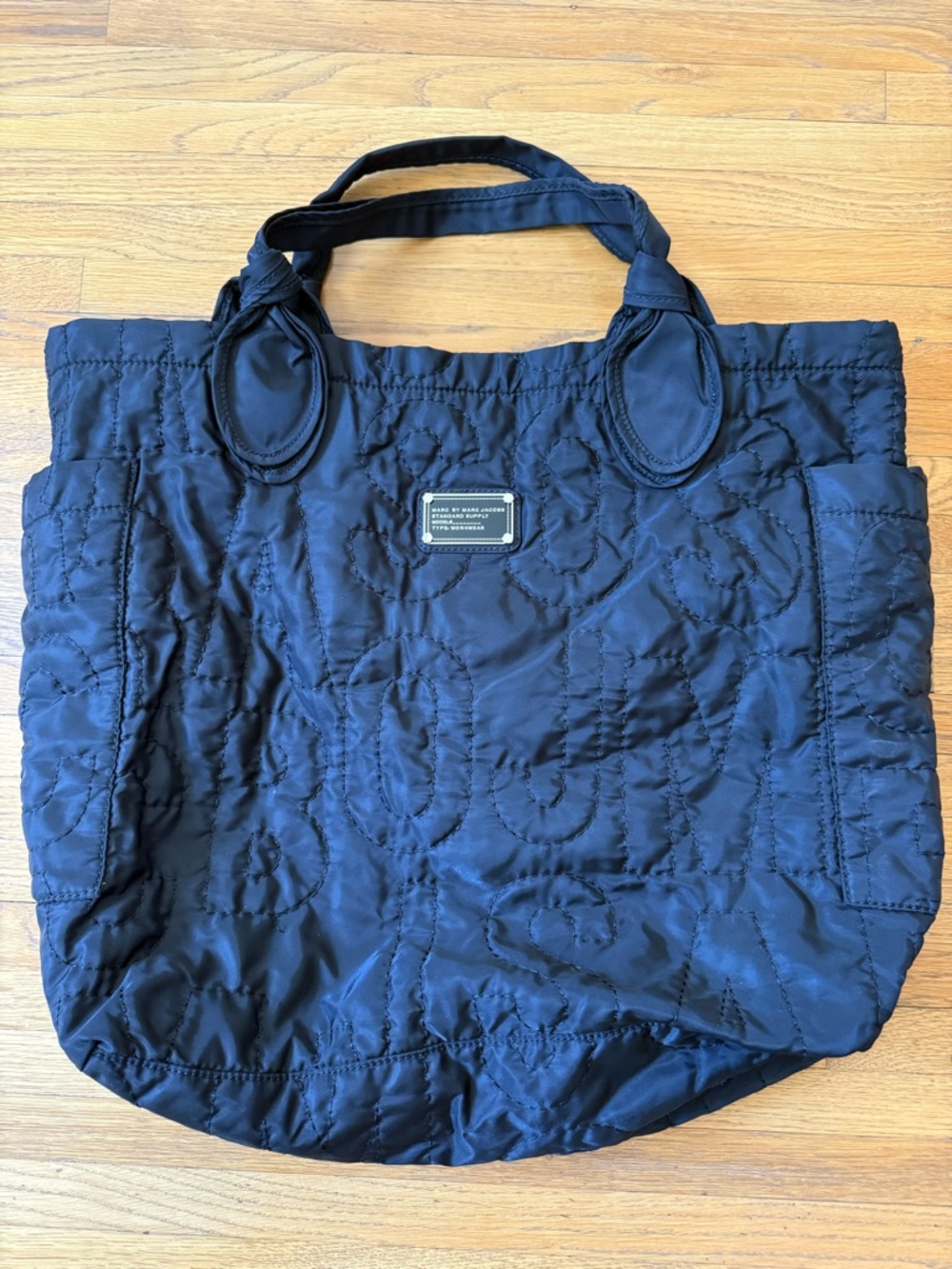 Marc by Marc Jacobs Oversized Black Quilted Tote Bag